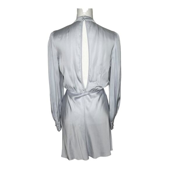 TVF for DVF Persimmon Satin Blend Mini Cloud Blue Size 0 - Picture 3 of 16